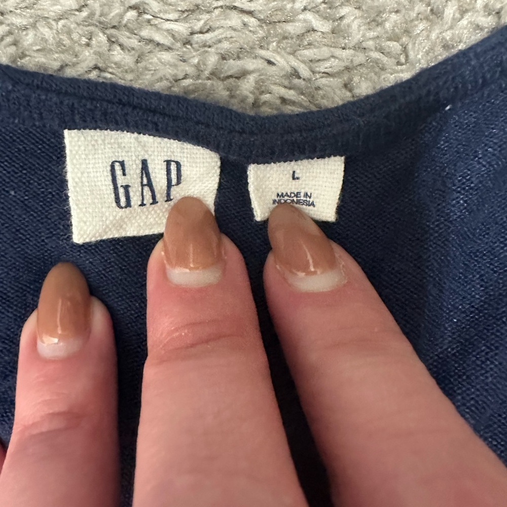 GAP navy blue sweater dress - Picture 2 of 3